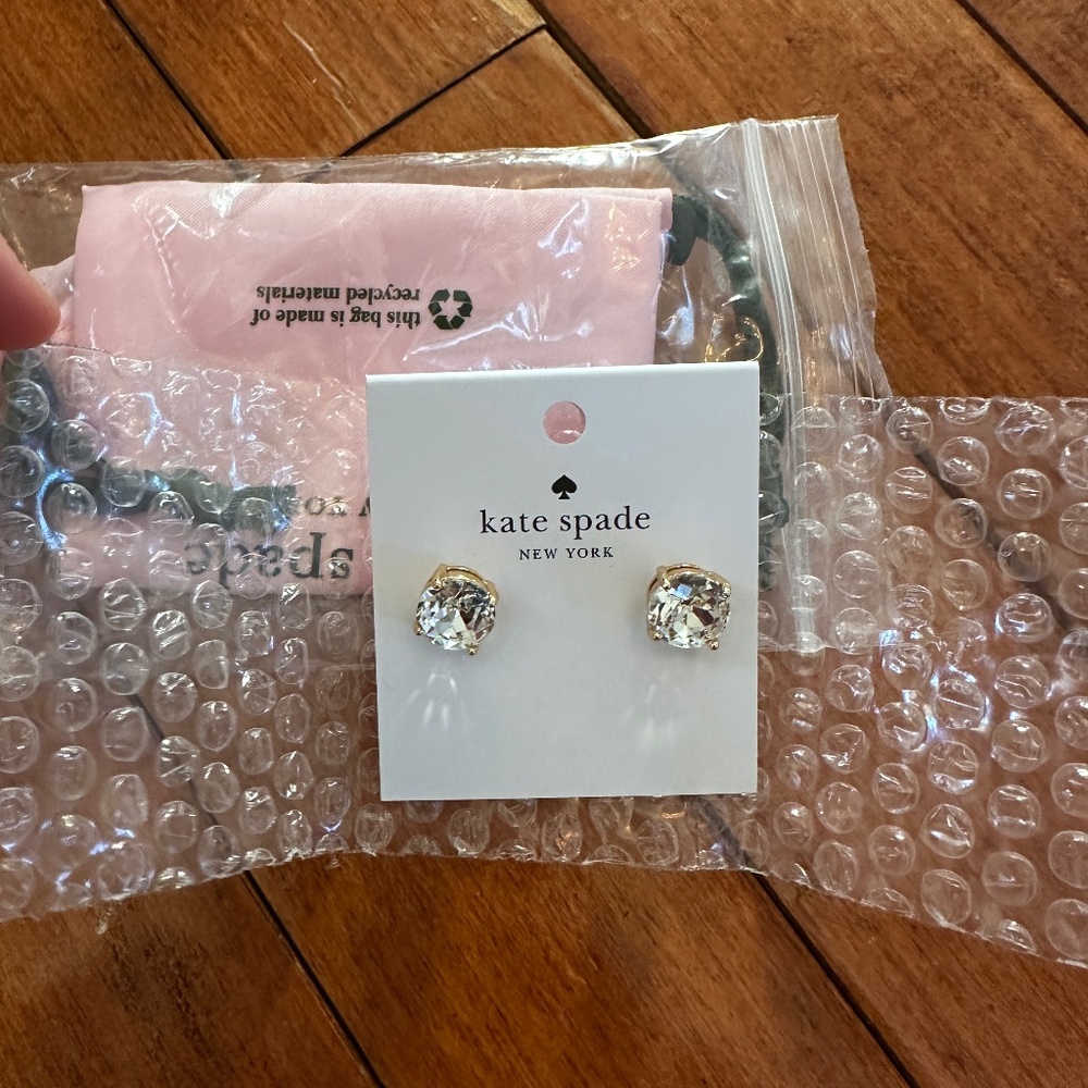 Brand New Kate Spade Earrings - Clear